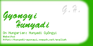 gyongyi hunyadi business card