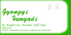 gyongyi hunyadi business card